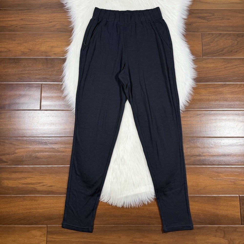 Unbound Merino Women's Size Small Dark Blue Wool Lounge Pull On Pants